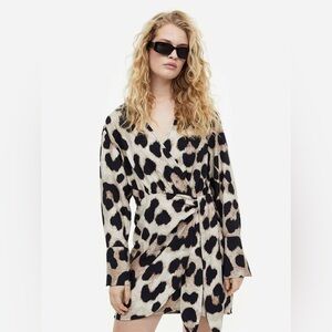 H&M Leopard Print Mini Dress‎